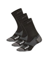 Vectr Light Cushion Crew Socks - 3 Pack - Black/Titanium