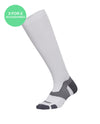 Vectr Light Cushion Full Length Socks - White/Grey