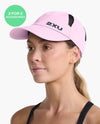 Run Cap - Pastel Pink/White