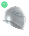 Silicone Swim Cap - Silver/Silver