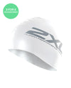 Silicone Swim Cap - White/White