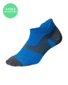 Vectr Light Cushion No Show Socks - Vibrant Blue/Grey