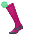 Vectr Light Cushion Full Length Socks - Hot Pink/Grey