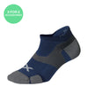 Vectr Cushion No Show Socks - Blue Steel/Grey