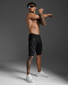 Light Speed Compression Shorts - Black/ Black Reflective