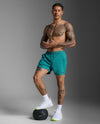 Aero 5 Inch Shorts - Slate Green/Black Reflective