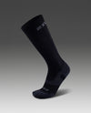 Vectr Light Cushion Full Length Compression Socks - Black/Titanium