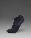 Vectr Ultralight No Show Compression Socks - Black/Titanium