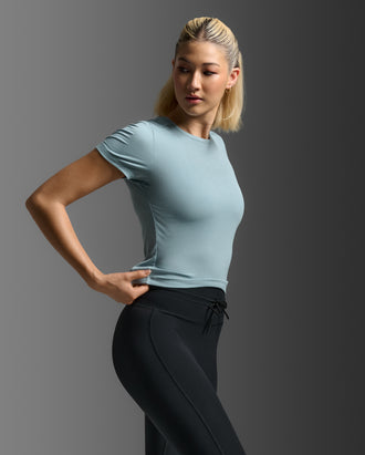Fluid Modal Ribbed Crop Tee