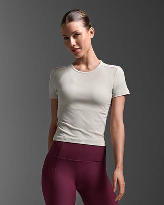 Fluid Modal Ribbed Crop Tee
