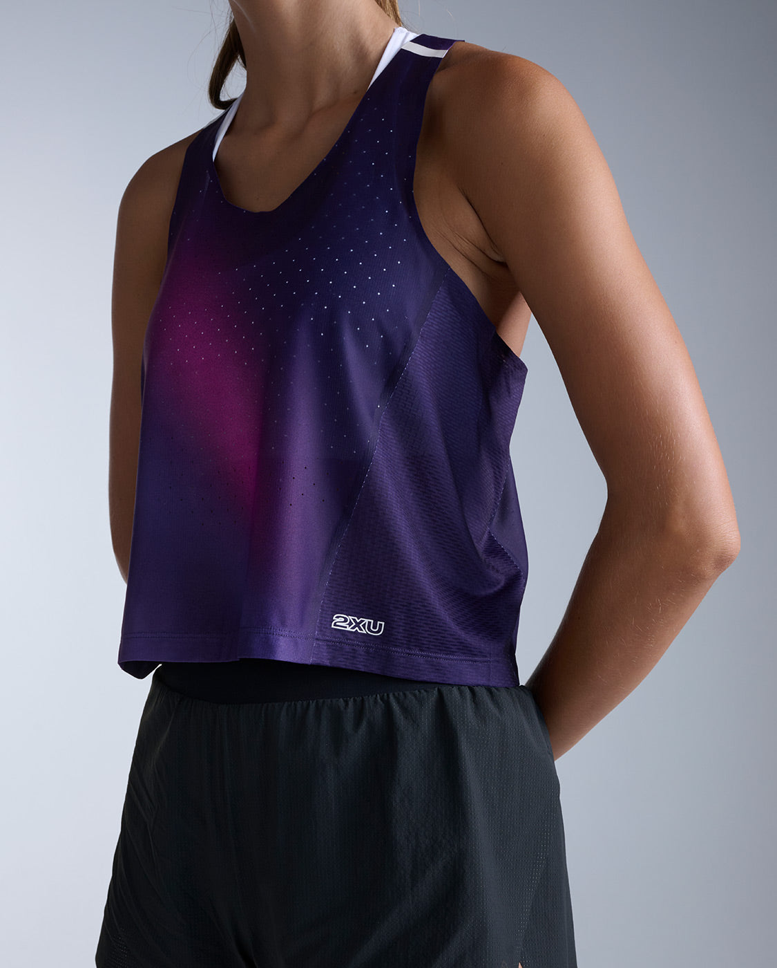リミフゥ　20/-C Plain Stitch Chest Slit Tank Buy River Island Black Petite Craft Stitch Embroidery Racer Tank