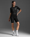 Aero Hex Sleeved Trisuit - Black/White