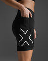 Core Tri 6 Inch Shorts - Black/White